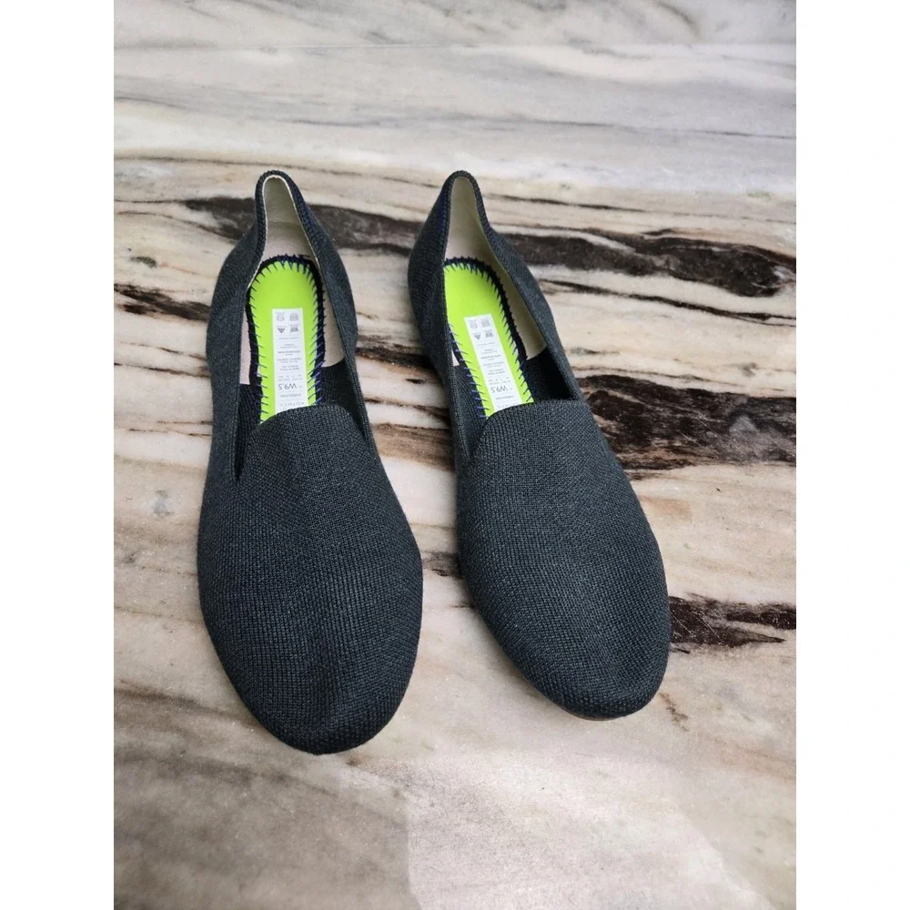 Rothys‎ The Merino Wool Loafer Flat Emerald Green Size 9.5 NO INSOLES